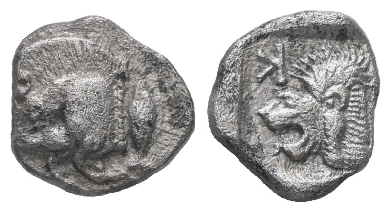 Mysia, Kyzikos. AR Obol. 0.75 g - 9.37 mm. 5th century BC.