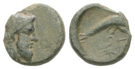 Caria, Nysiros. AE. 0.92 g - 10.99 mm. Mid 4th-late 3rd century BC.