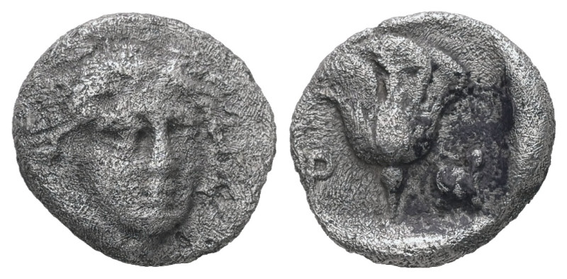 Caria, Rhodes. AR Hemidrachm. 1.57 g - 12.23 mm. Circa 408/7-394 BC.