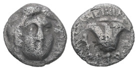 Caria, Rhodos. AR Hemidrachm. 1.15 g - 10.89 mm. Circa 3rd-2nd centuries BC.
