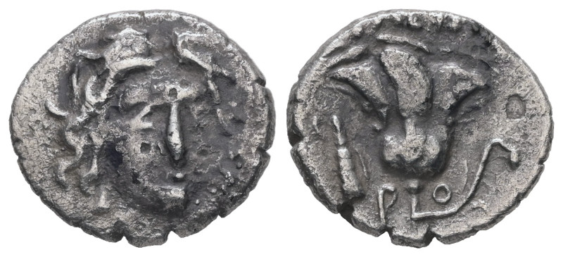 Caria, Rhodes. AR Drachm. 2.35 g - 16.13 mm. Circa 205-190 BC.