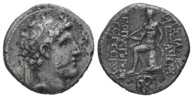 Seleukid Kingdom, Alexander I Balas, 152-145 BC. AR Drachm. 3.96 g - 17.42 mm. Antioch on the Orontes.