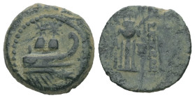 Seleukid Kingdom, Alexander II Zabinas, 128-122 BC. AE. 3.80 g - 16.04 mm. Antioch on the Orontes.
