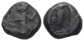 Persia, Achaemenid Empire. AR Siglos. 5.21 g - 14.28 mm. Time of Darios I to Xerxes II. circa 485-420 BC. Sardes. Type IIIb.