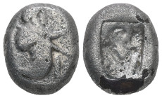 Persia, Achaemenid Empire. AR Siglos. 4.31 g - 14.97 mm. Time of Darios I to Xerxes II. circa 485-420 BC. Sardes. Type IIIb.