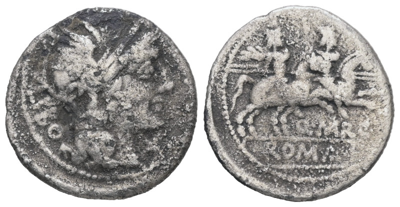 Q. Marcius Libo, 148 BC. AR Denarius. 3.03 g - 19.94 mm. Rome