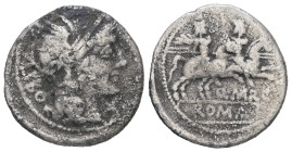 Q. Marcius Libo, 148 BC. AR Denarius. 3.03 g - 19.94 mm. Rome