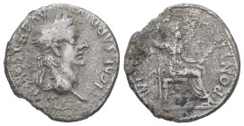Tiberius, AD 14-37. AR Denarius. 3.55 g - 18.90 mm. Rome.