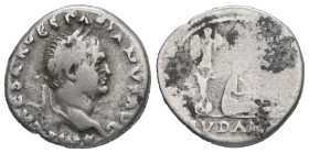 Vespasian, AD 69-79. AR Denarius. 3.13 g - 18.30 mm. Rome.