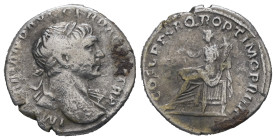 Trajan, AD 98-117. AR Denarius. 3.03 g - 18.65 mm. Rome.