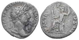 Hadrian, AD 117-138. AR Denarius. 3.20 g - 17.12 mm. Rome.