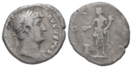 Hadrian, AD 117-138. AR Denarius. 2.68 g - 18.09 mm. Rome.