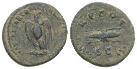 Hadrian, AD 117-138. AE Semis. 3.41 g - 19.84 mm. Rome.