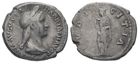 Sabina, AD 128-136/7. AR Denarius. 3.11 g - 18.32 mm. Rome.