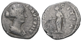 Faustina II, AD 147-175. AR Denarius. 2.61 g - 18.26 mm. Rome.