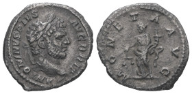 Caracalla, AD 198-217. AR Denarius. 2.56 g - 19.55 mm. Rome.