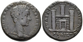 MOESIA INFERIOR. Nicopolis ad Istrum. Diadumenian, Caesar (AD 217–218).
AE (26 mm, 12.57 g). 
K M OΠΠEΛ ANTΩNI ΔIAΔOYMENIANOC Bare head of Diadumenian...
