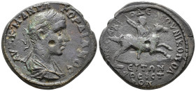 MOESIA INFERIOR. Nicopolis ad Istrum. Gordianus III (AD 238–244).
AE (28 mm, 12.51 g) Sab(inius?) Modestus, legatus Augusti pro praetore.
ΑΥΤ Κ Μ ΑΝΤΩ...