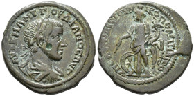 MOESIA INFERIOR. Nicopolis ad Istrum. Gordianus III (AD 238–244).
AE (29 mm, 11.89 g) Sab(inius?) Modestus, legatus Augusti pro praetore.
ΑΥΤ Κ Μ ΑΝΤΩ...