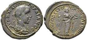 MOESIA INFERIOR. Nicopolis ad Istrum. Gordianus III (AD 238–244).
AE (30 mm, 13.95 g) Sab(inius?) Modestus, legatus Augusti pro praetore.
ΑΥΤ Κ Μ ΑΝΤΩ...