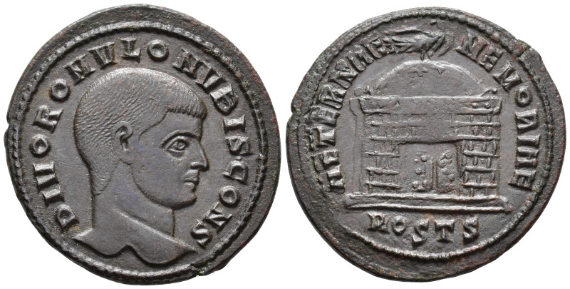 Divus Romulus (died AD 309).
Follis (AE, 27 mm, 6.50 g) Ostia mint, AD 309–312.
...