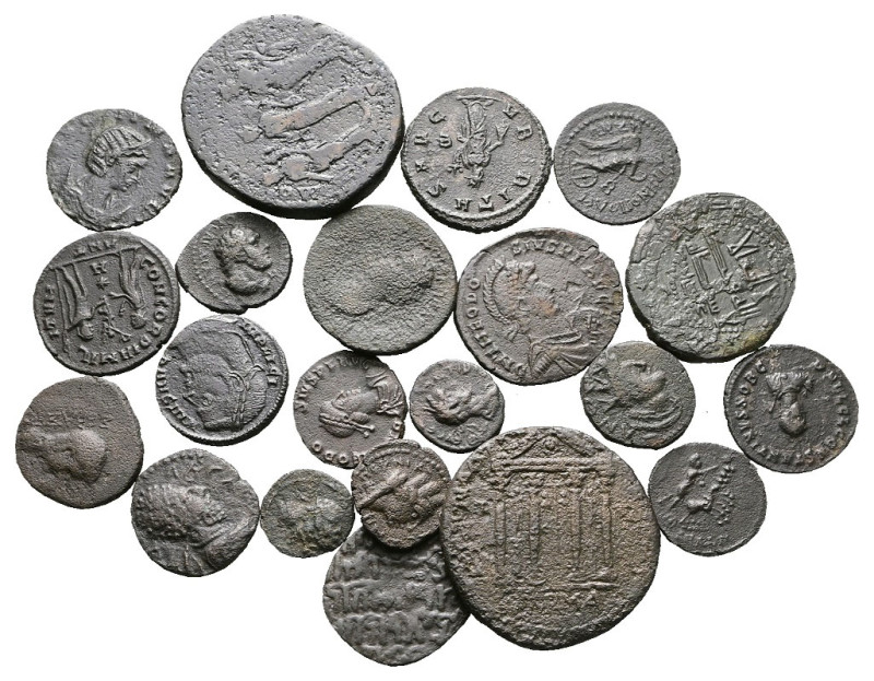 Lot of ca. 21 roman bronze coins / SOLD AS SEEN, NO RETURN! 

Nearly Very Fine