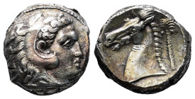 Sicily. Siculo-Punic. Entella or Lilybaion (?) circa 300-289 BC. Tetradrachm AR