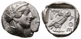 Attica. Athens circa 454-404 BC. Tetradrachm AR