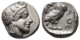 Attica. Athens circa 454-404 BC. Tetradrachm AR