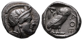 Attica. Athens circa 454-404 BC. Tetradrachm AR