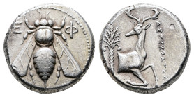 Ionia. Ephesos circa 390-325 BC. AΣTYKPATHΣ (Astykrates), magistrate. Tetradrachm AR