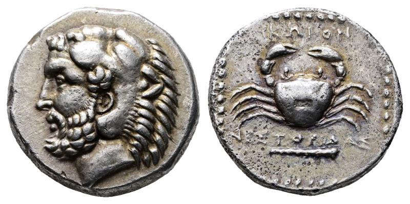Islands off Caria. Kos circa 350-345 BC. NEΣΤOPIΔAΣ (Nestoridas), magistrate
Te...
