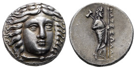 Satraps of Caria. Halikarnassos. Maussollos 377-352 BC. Tetradrachm Æ
