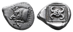 Dynasts of Lycia. Uncertain mint circa 480 BC. 1/3 Stater AR
