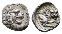 Cyprus. Amathos. Rhoikos 350 BC. 1/3 Stater AR