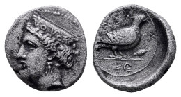 Cyprus. Paphos. Timarchos 350-325 BC. Third Stater or Trite AR