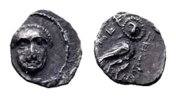 Judaea. Macedonian Period. Yohanan the Priest circa 333-302 BC. Tetartemorion AR