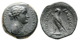 Ptolemaic Kingdom of Egypt. Uncertain mint on the north Syrian coast. Berenike II, wife of Ptolemy III 244-221 BC. Bronze Æ
