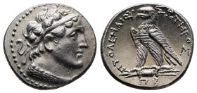 Ptolemaic Kingdom of Egypt. Arados or uncertain mint in Cyprus. Ptolemy V Epiphanes 204-180 BC. Dated year ΠB (82) = 181/0 BC. Tetradrachm AR