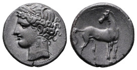 Zeugitana. Carthage circa 264-241 BC. Shekel AR