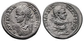 Cyrrhestica. Hierapolis. Caracalla AD 198-217. Billon-Tetradrachm