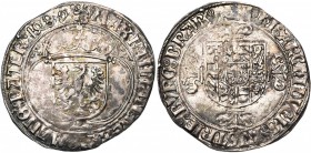 BRABANT, Duché, Philippe le Beau (1482-1506), AR double patard, 1489, Anvers. Au titre de Maximilien de Habsbourg, roi des Romains. D/ (lion) MAXIMILI...