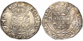 BRABANT, Duché, Charles Quint (1506-1555), AR réal d'argent (3 patards), s.d. (1521-1545), Anvers. D/ Ecu impérial couronné. R/ Ecu aux seize quartier...