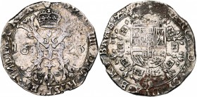 BRABANT, Duché, Philippe IV (1621-1665), AR demi-patagon, 1623, Anvers. D/ Croix de Bourgogne sous une couronne, portant le bijou de la Toison d'or. R...