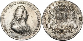 BRABANT, Duché, Philippe V (1700-1712), AR ducaton, 1703, Anvers. Deuxième type. Haut relief. D/ B. cuirassé à d., coiffé d'une perruque, portant le c...