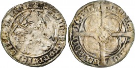LIEGE, Principauté, Jean de Bavière, élu (1389-1418), AR griffon, s.d. (1389), Liège. D/ Griffon assis à g., soutenant l'écu de Bavière-Palatinat. R/ ...