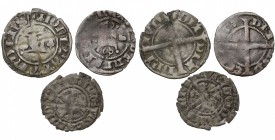 VLAANDEREN, Graafschap, Lodewijk van Nevers (1322-1346), biljoen lot van 3 mijten, Gent, 1334-1337. Gaill. 192, 193 (zeldzaam).
Fraai