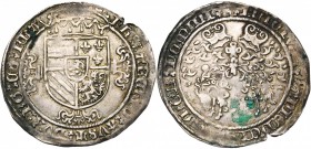 VLAANDEREN, Graafschap, Philips de Schone (1482-1506), AR zilveren vlies, z.j. (1496-1497), Brugge. 1e type. Vz/ Gekroond wapenschild Oostenrijk-Bourg...