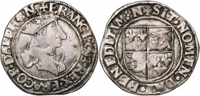 FRANCE, Royaume, François Ier (1515-1547), AR teston du Dauphiné, s.d. (1527-1529 ?), Grenoble. 4e type. Différent: N en fin de légende (Etienne Nacho...