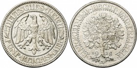 ALLEMAGNE, République de Weimar, AR 5 Reichsmark, 1928A. J. 331; A.K.S. 25.
Très Beau